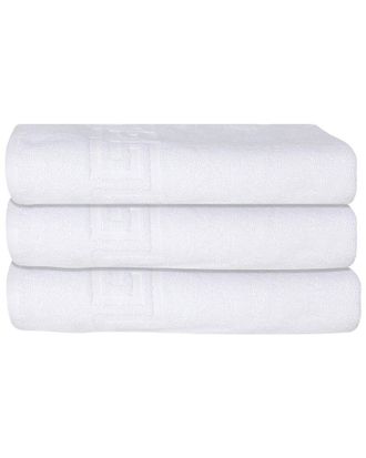 Ozan Premium Home 3Pc Milos Greek Key Pattern Bath Towel Set