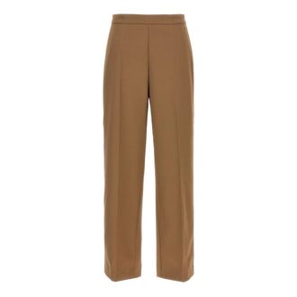 Dries Van Noten Wide Trousers, female, Brown, XS, Prati Trousers