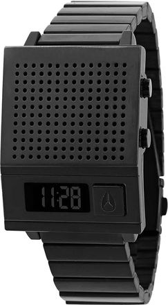 Nixon Black Quartz Digital Mens Dork Too Stainless Steel Watch A1266001-00