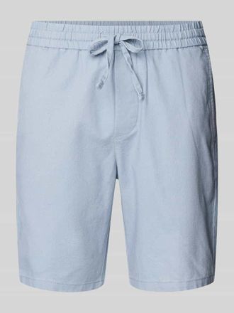Only & Sons Regular Fit Shorts aus Baumwoll-Leinen-Mix Modell LINUS in Hellblau, Gr&ouml;&szlig;e XXL