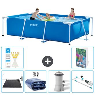 Intex Piscina Con Estructura Rectangular - 300x200x75 Cm - 7-piezas S82