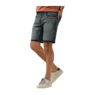 Cast Iron Heren, Korte broeken, Blauw, Maat: W28 Denim