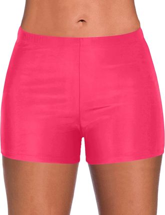 Generic Swim Shorts Womens Tummy Control Swimming Board Shorts High Waist Swimming Bottoms Board Beach Shorts Women Bikini Bottoms Swim Briefs Beach Shorts Sw