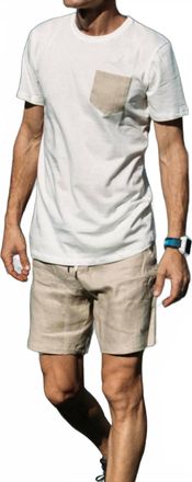 Palmacea Front Pocket Top In White