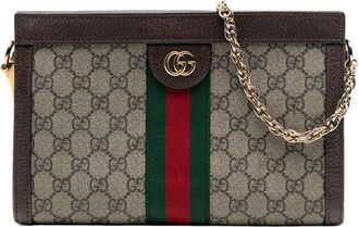 Gucci Pre-owned Gucci Small GG Supreme Web Ophidia Chain Crossbody Ladies 503877 520981