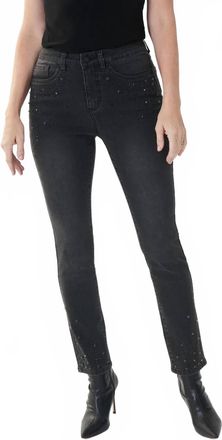 Joseph Ribkoff Embellished Jean In Grey