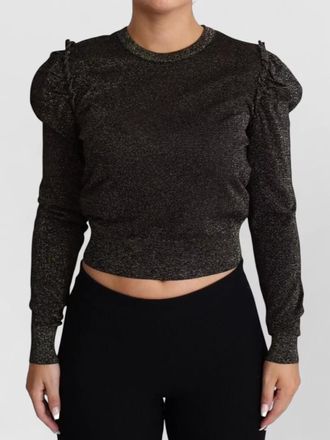 Dolce & Gabbana glitter knit cropped pullover sweater