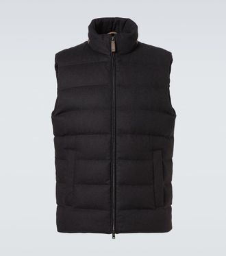 Herno Down-paneled silk and cashmere vest