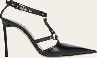 Tom Ford 105mm Harness Leather Pumps