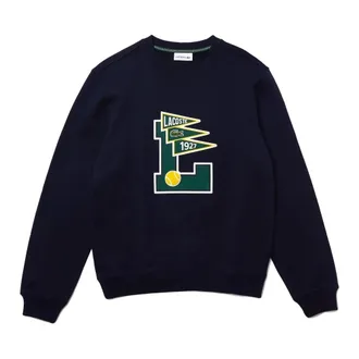 Lacoste Heren, Sweatshirts & Hoodies, Blauw, Maat: S Katoen