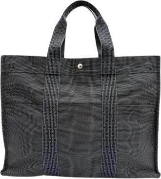 Herm&egrave;s Pre-owned Vintage Tote Bag - unisex - Vintage Shopper - Grijs - ONE Size - Polyester - Vintage