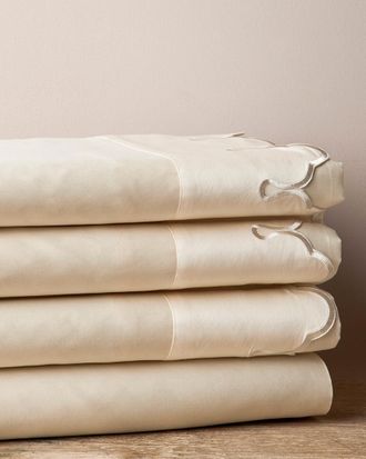 Belle Epoque Scalloped Embroidered Sheet Set