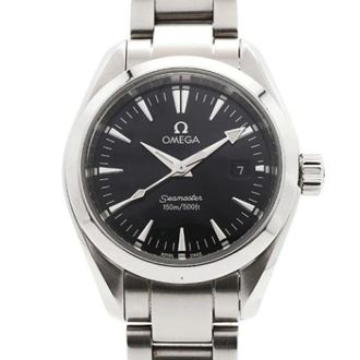 Omega Pre-owned 2577.50 Horloge - Dames - Pre-owned - Zwart - Maat: ONE Size