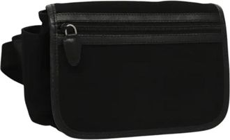 Bally Pre-owned Canvas crossbody-bags - Dames - Vintage Heuptassen - Zwart - ONE Size - Vintage