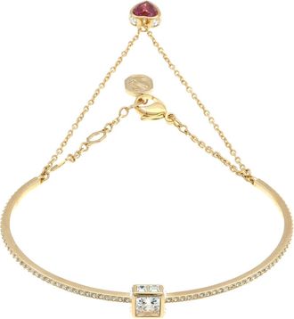 Swarovski Chroma Red / Gold Heart Bracelet