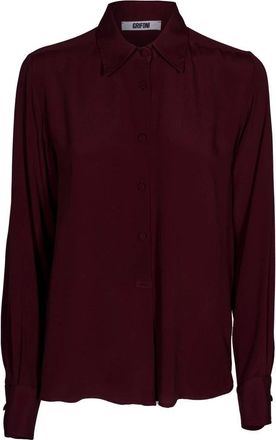 Mauro Grifoni Overhemden, Dames, Bruin, M, Camicia Polo