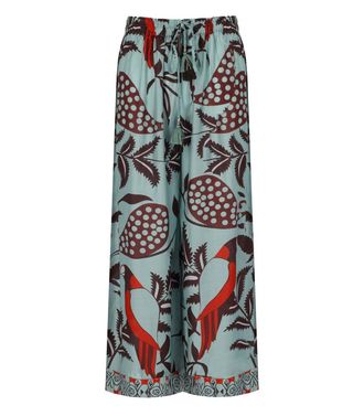 Pahiesa PANTALONE AZZURRO E MARRONE PAHIESA FORMENTERA
