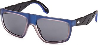 adidas OR0093 83A Mens Sunglasses Blue Size 57