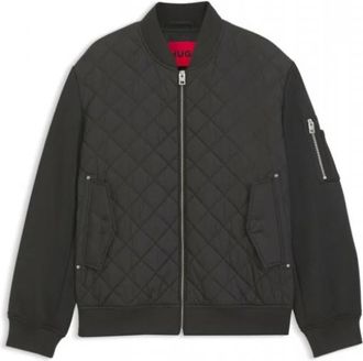 HUGO BOSS Jassen > Bomberjassen - Heren - Bomber jackets - Zwart - L - Jassen