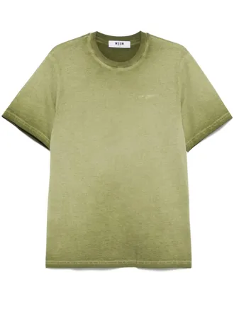 Msgm faded-effect T-shirt - Green