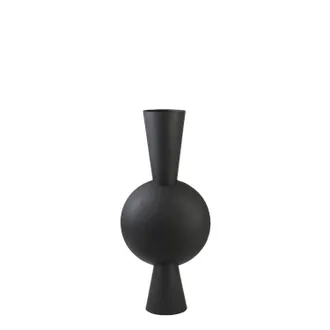 Light & Living Light&living - Vaso Deco Kavandu Mate Negro - 38x22x81 Cm