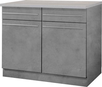 Wiho Küchen Unterschrank »Chicago« 100 cm breit, 2 Schubkästen und 2 Türen, für viel Stauraum