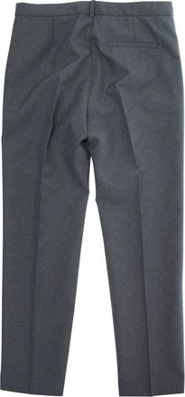 Gucci Boys Grey Trousers With Front Plisse And Logo Fabric