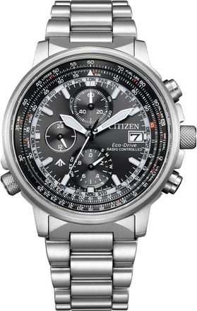 Citizen At 8300-58E - Crono Pilot Acciaio 41mm - Heren - Horloges - Veelkleurig - ONE Size - Accessoires