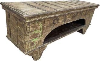 Wanderlust Deco Mueble bajo de madera artesanal 165-175x45x57h cm