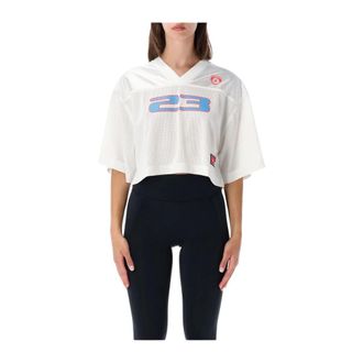 Nike Brooklyn Jersey Top - Sport - Mujer - Blanco - L