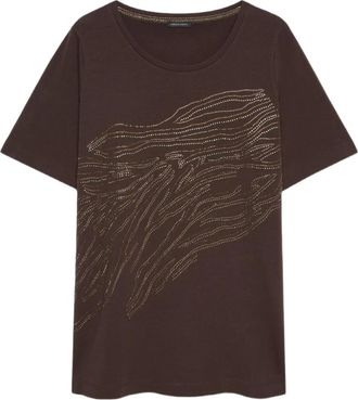 Fiorella Rubino T-Shirts - Dames - T-shirts - Bruin - XL - Tops