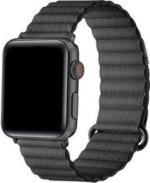 Posh Tech Riley Magnetic Leather Band for Apple Watch in Black at Nordstrom