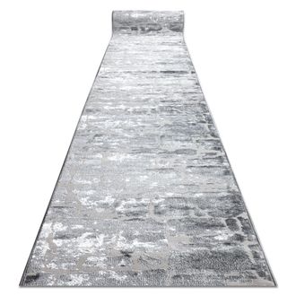 RugsX Rugsx - Alfombra De Pasillo Structural Mefe 6184 Dos Niveles De Vell&oacute;n Gris Oscuro 100 Cm Grey 100x1050 Cm