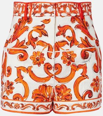 Dolce & Gabbana Majolica printed shorts