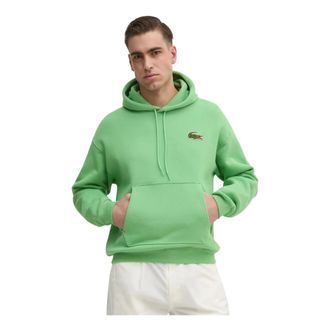 Lacoste Heren, Sweatshirts & Hoodies, Groen, Maat: 2XS Katoen
