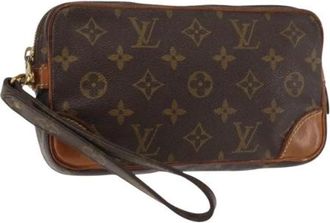 Louis Vuitton Pre-owned Clutches, female, Brown, Size: ONE SIZE Pre-owned Canvas Clutch