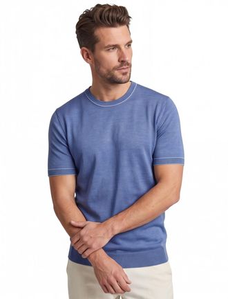 HUGO BOSS blauw Hugo Boss T-shirt H-Jiovanni met boord
