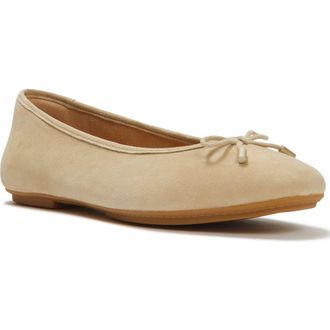 FitFlop Delicato Bow Suede Ballet in Cappuccino at Nordstrom, Size 7.5