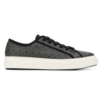 Ferragamo Salvatore Ferragamo Gancini Low-top Anson Sneakers, Brand Size 5.5