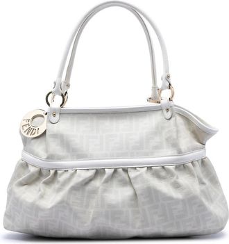 Fendi Pre-owned Fendi Large Zucca Coated Canvas Chef Shoulder Bag Ladies LHY7T08HZM159R3A