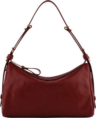 Pourchet Manuscrit Vintage Schoudertas - Dames - Schoudertassen - Rood - ONE Size - Leer - Tassen