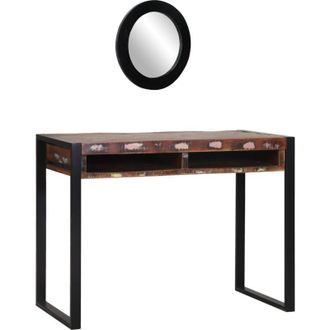 vidaXL Tavolo da Trucco Multicolore Legno massello di recupero - Vidaxl