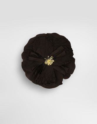 Dolce & Gabbana Floral Poplin Brooch - Man Bijoux Multi-colored Onesize