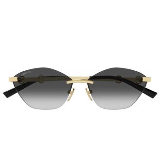Gucci Sunglasses Gg2050 S 001 Black Gold/Faded Grey Women