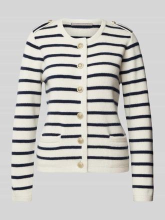 (The Mercer) N.Y. Kaschmircardigan mit durchgehender Knopfleiste in Offwhite, Gr&ouml;&szlig;e 42