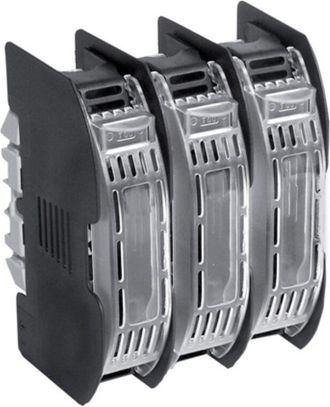 Wimex Portafusibile con protezione per fusibili NH 3, tripolare, 690V 630A, fissaggio su guida DIN, tipo PNH3x3-DIN IP20 - Wimex 5553652D