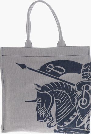 Burberry Maxi Borsa Tote In Tessuto Ricamata Burberry