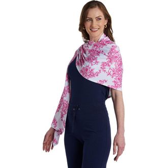 Coolibar Bhakti Sun Shawl, UPF 50+ Sun Protection in Fuchsia Pink at Nordstrom