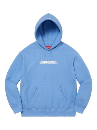 SUPREME Felpa Motion con cappuccio e logo - Blu