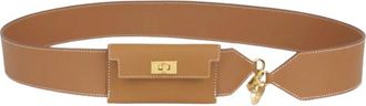 Herm&egrave;s Gold Kelly Pocket Strap with Gold Hardware Size 43